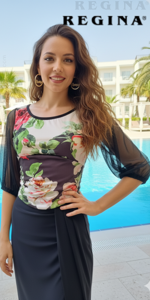 T-shirt fiori di ciliegio 46